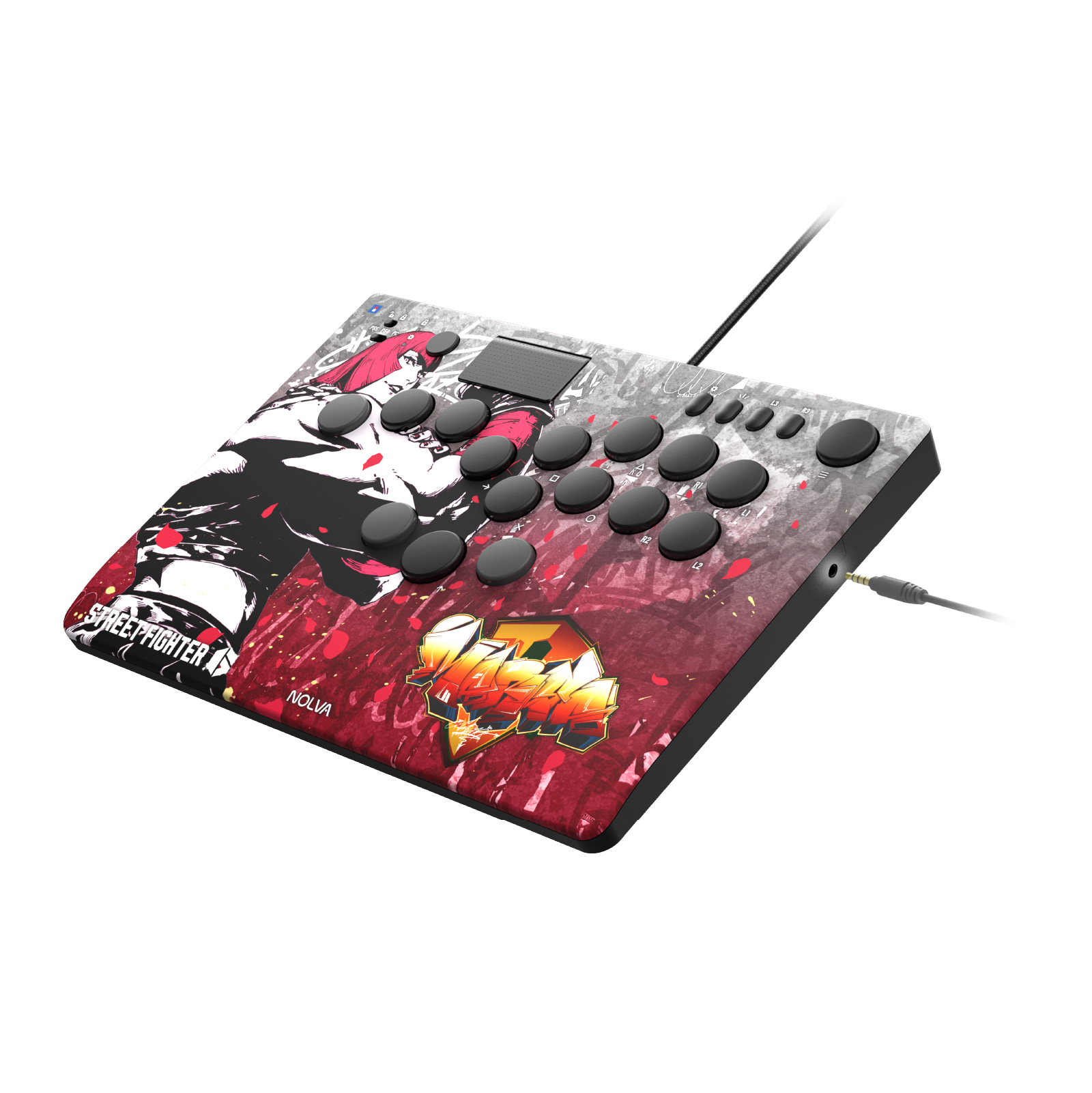 Hori NOLVA 快打旋風6 機械式全按鍵街機控制器(適用於PS5/PC)(瑪麗莎)