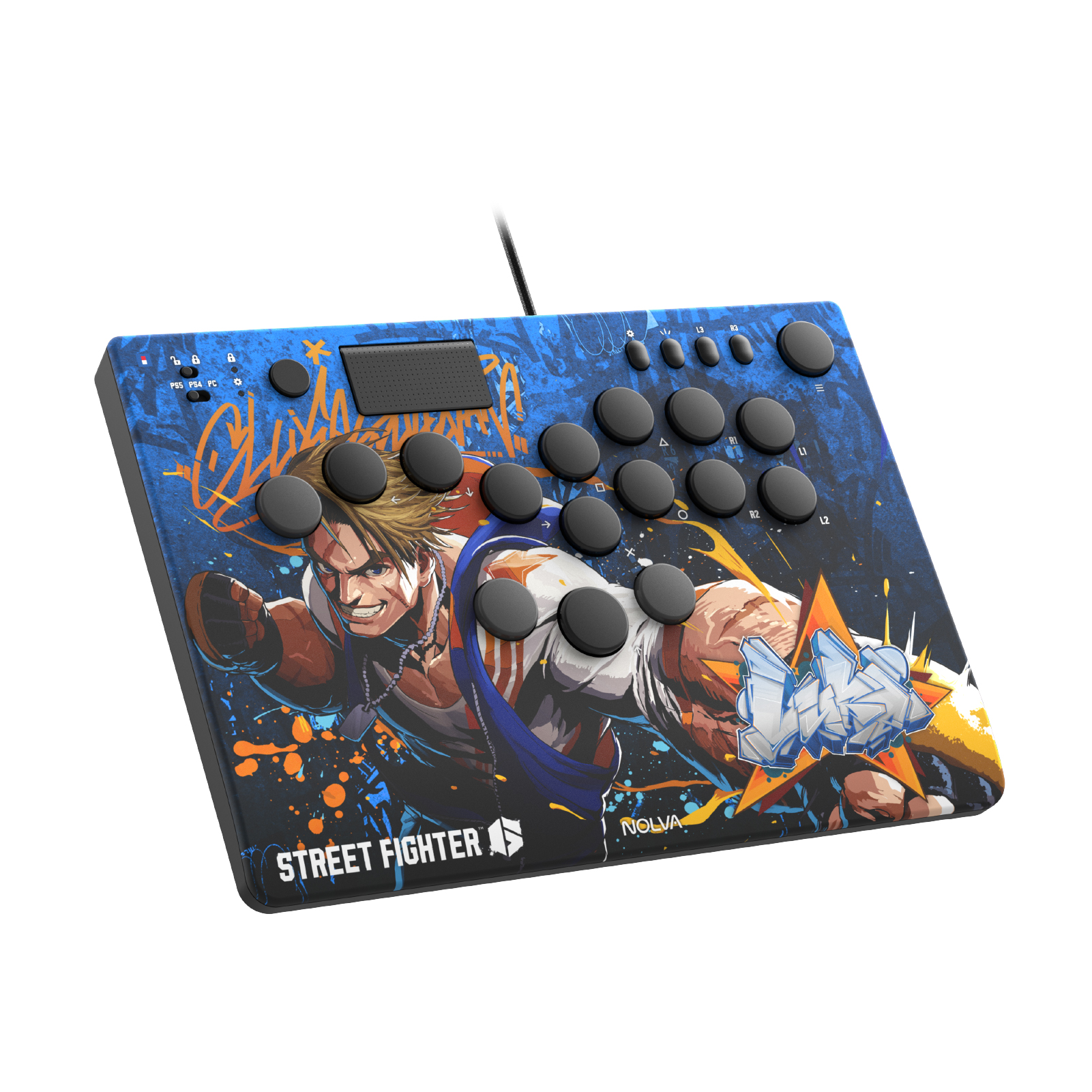 Hori NOLVA 快打旋風6 機械式全按鍵街機控制器(適用於PS5/PC)(呂克)