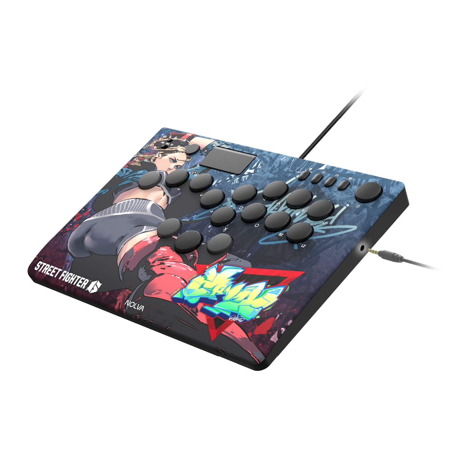 Hori NOLVA 快打旋風6 機械式全按鍵街機控制器(適用於PS5/PC)(嘉米)