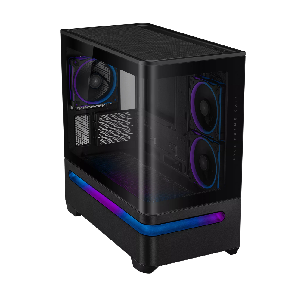 ASUS Prime AP202 TG ARGB MATX 機箱(黑色-附機箱風扇)
