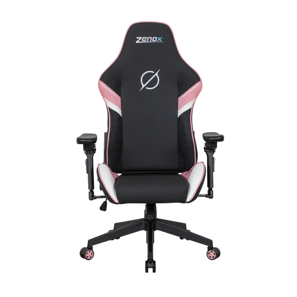 C255C Zenox Saturn MK-2 人體工學高背電競椅(5D 扶手)(Leather/Pink)