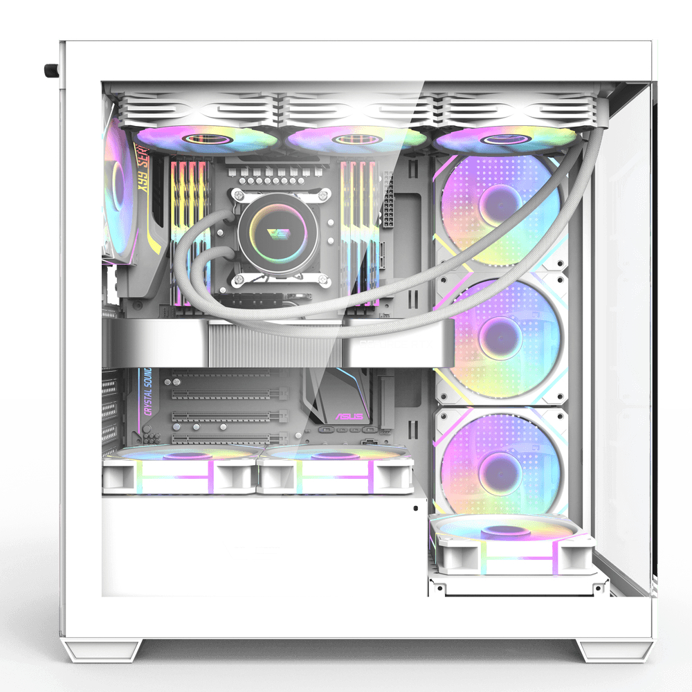 darkFlash DS900 GLASS ATX機箱(白色)