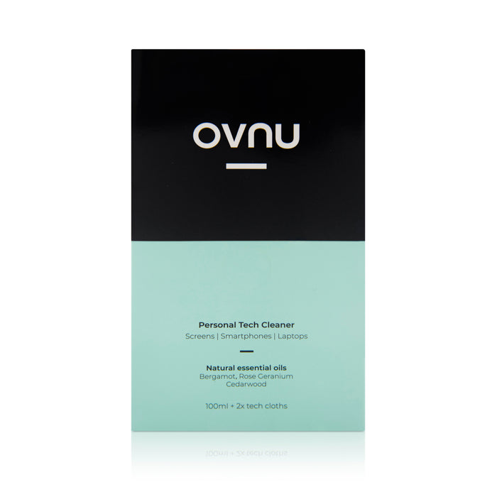 OVNU 電子產品專用便攜清潔消毒噴霧(100ml)(附專用抗菌毛巾)(佛手柑精油配方)
