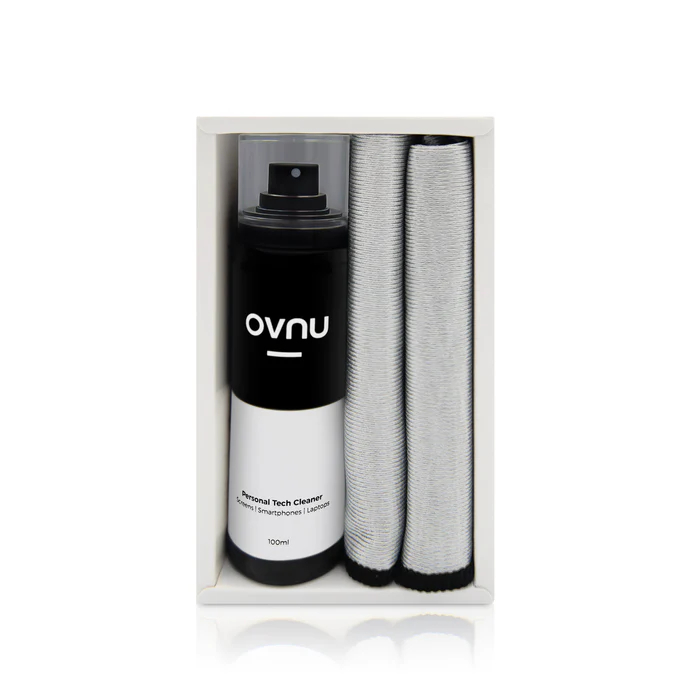 OVNU 電子產品專用便攜清潔消毒噴霧(100ml)(附專用抗菌毛巾)(無香味配方)