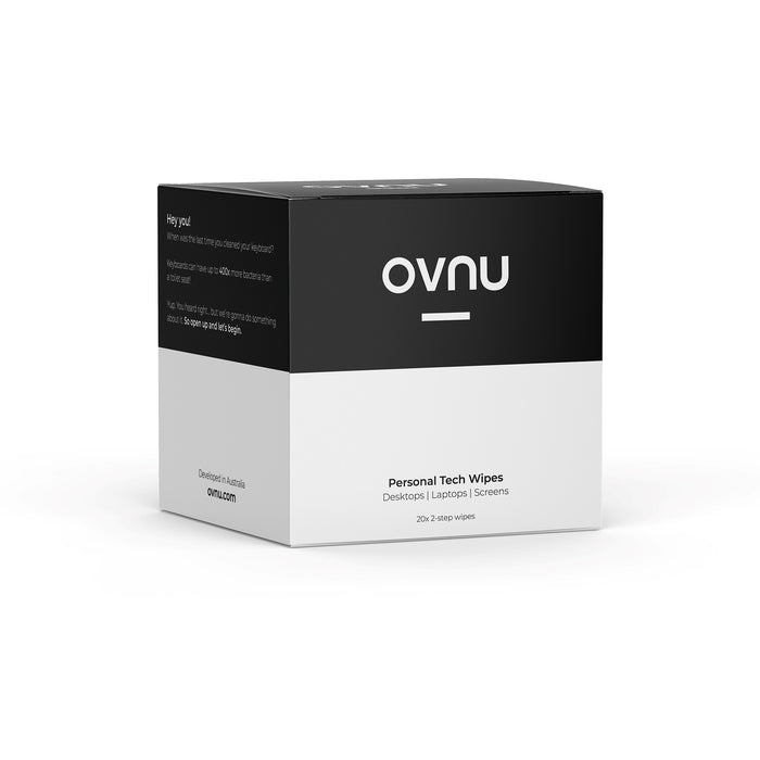 OVNU 電子產品專用二合一消毒濕紙巾 (20張)