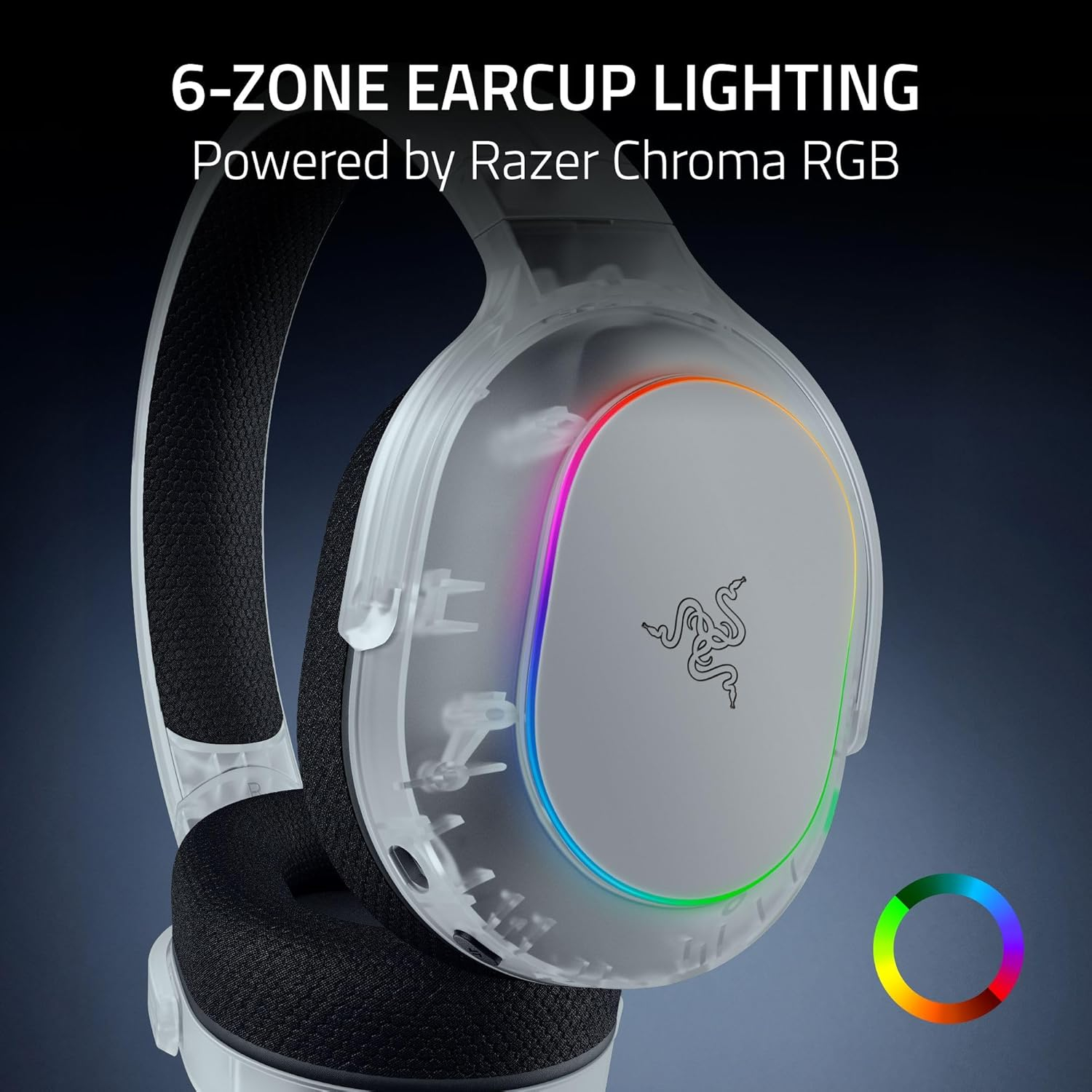 Razer Barracuda X Chroma 多平台無線藍牙遊戲耳機(Phantom White Edition)