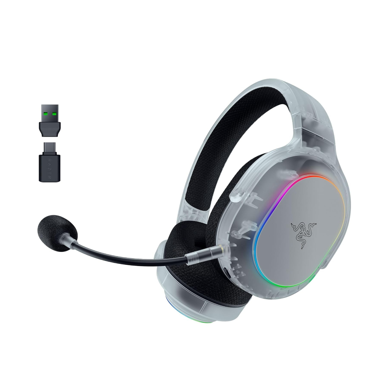 Razer Barracuda X Chroma 多平台無線藍牙遊戲耳機(Phantom White Edition)