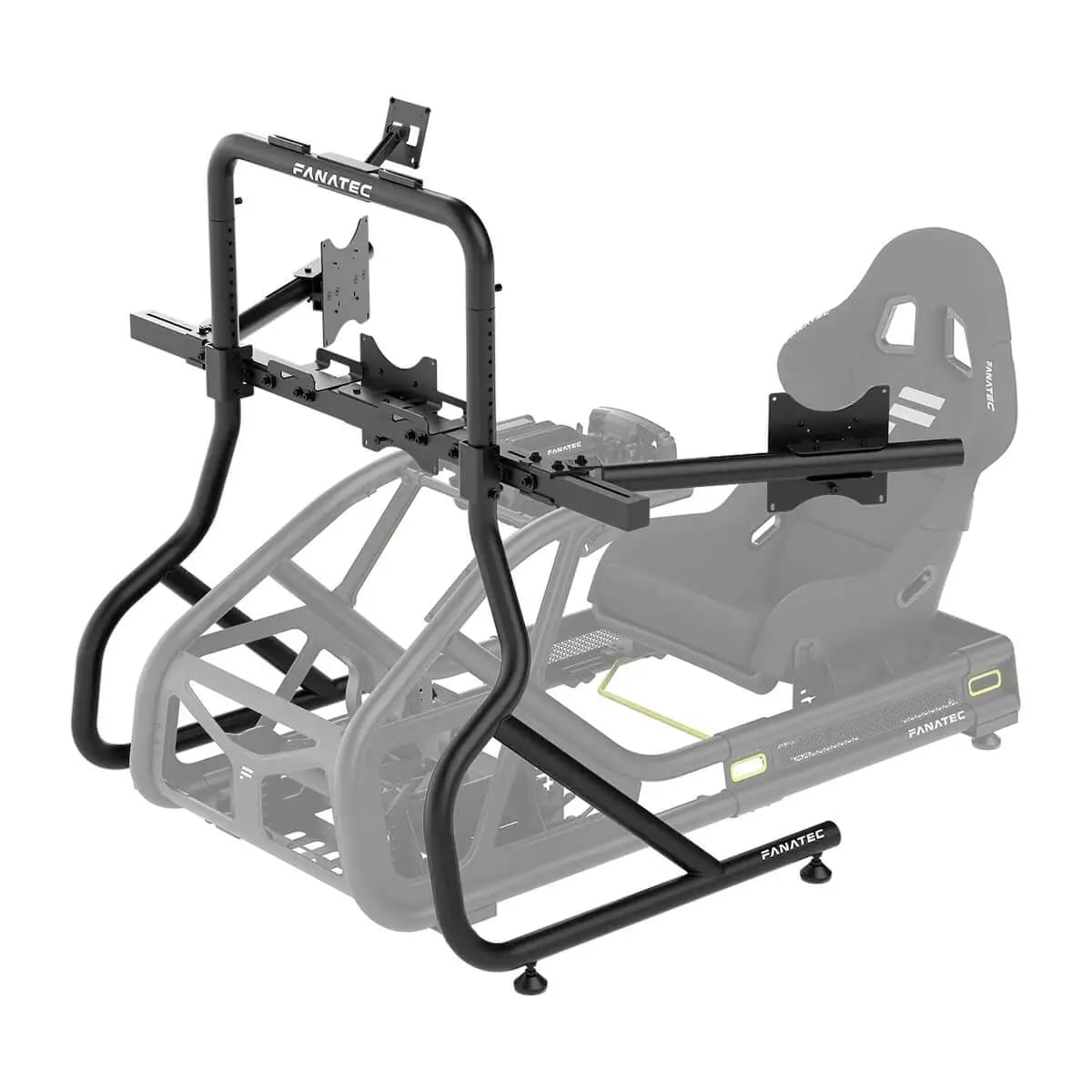 Fanatec Clubsport 車架三屏幕延伸支架(黑, 最高支援16:9三屏32-55吋顯示器)