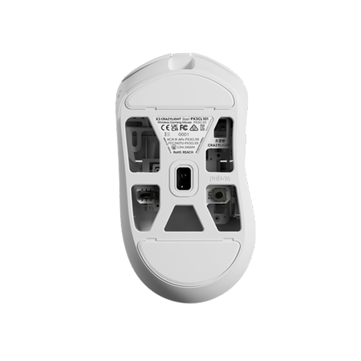 Pulsar CrazyLight系列 X3 超輕量無線遊戲滑鼠(Mini-Uyuni White)