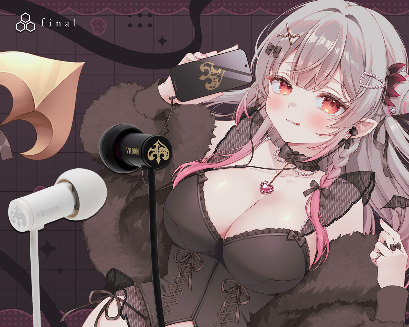 【香港行貨】Final Audio VR1000 for ASMR 有線入耳式耳機(周防 Patra Black)