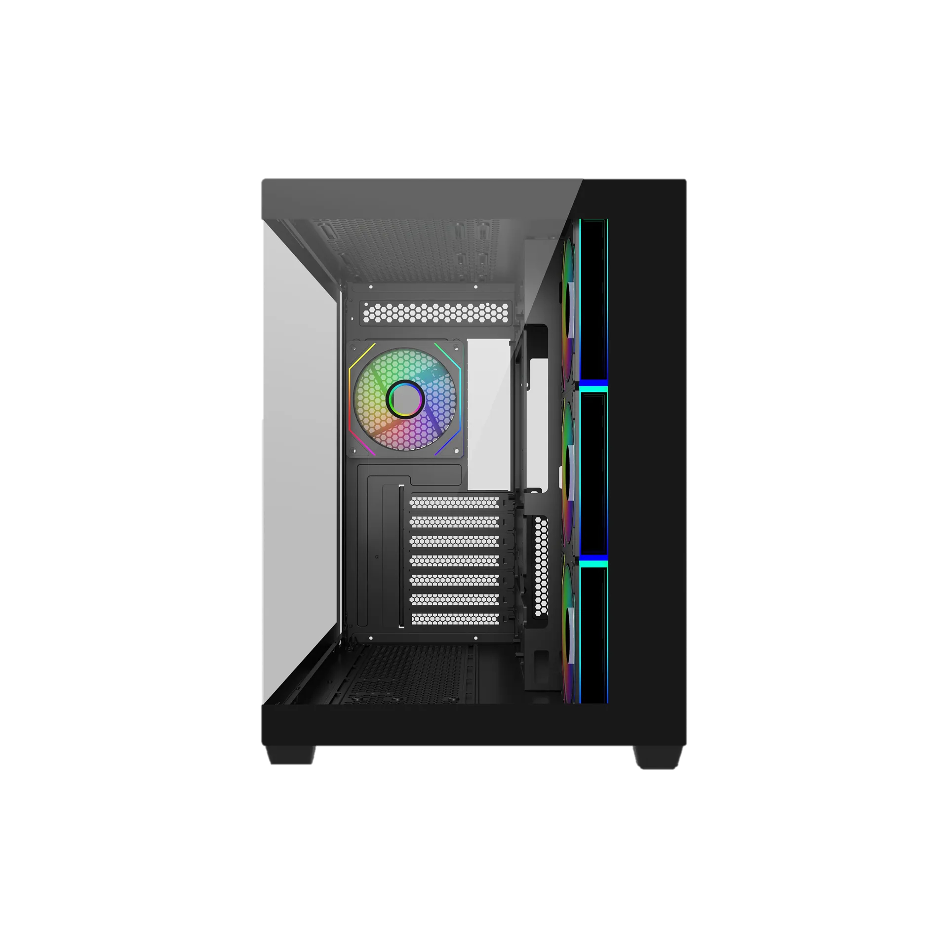 Cooler Master Elite 600 ATX機箱 (預裝7把ARGB風扇)(黑色)