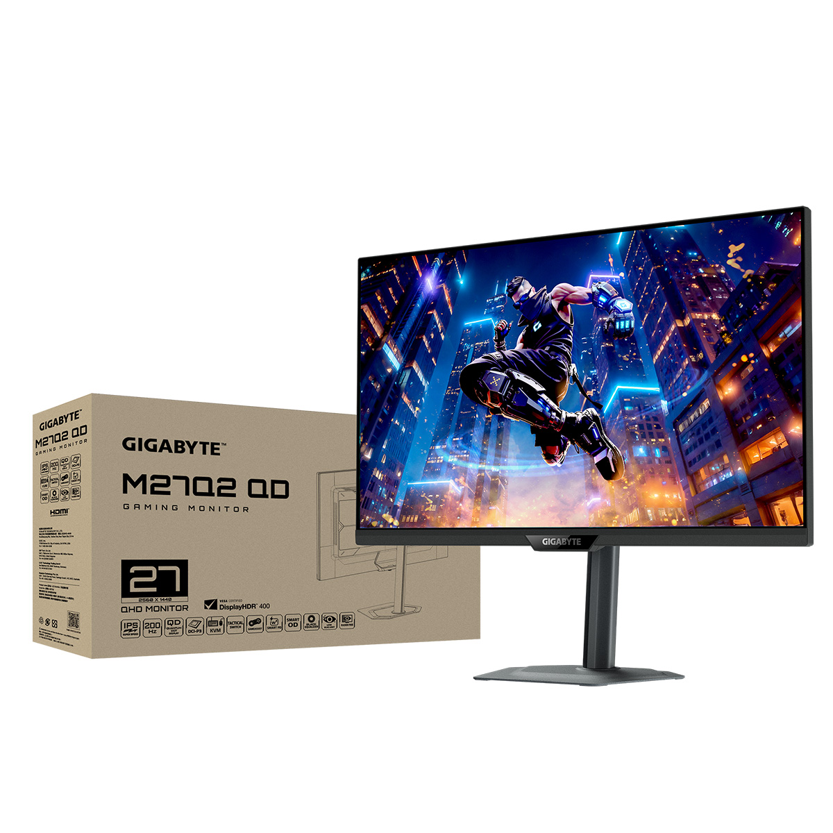 Gigabyte M27Q2 QD 27吋 2K QHD 210Hz OC(200Hz) 1ms SS-IPS 電競顯示器(黑色)