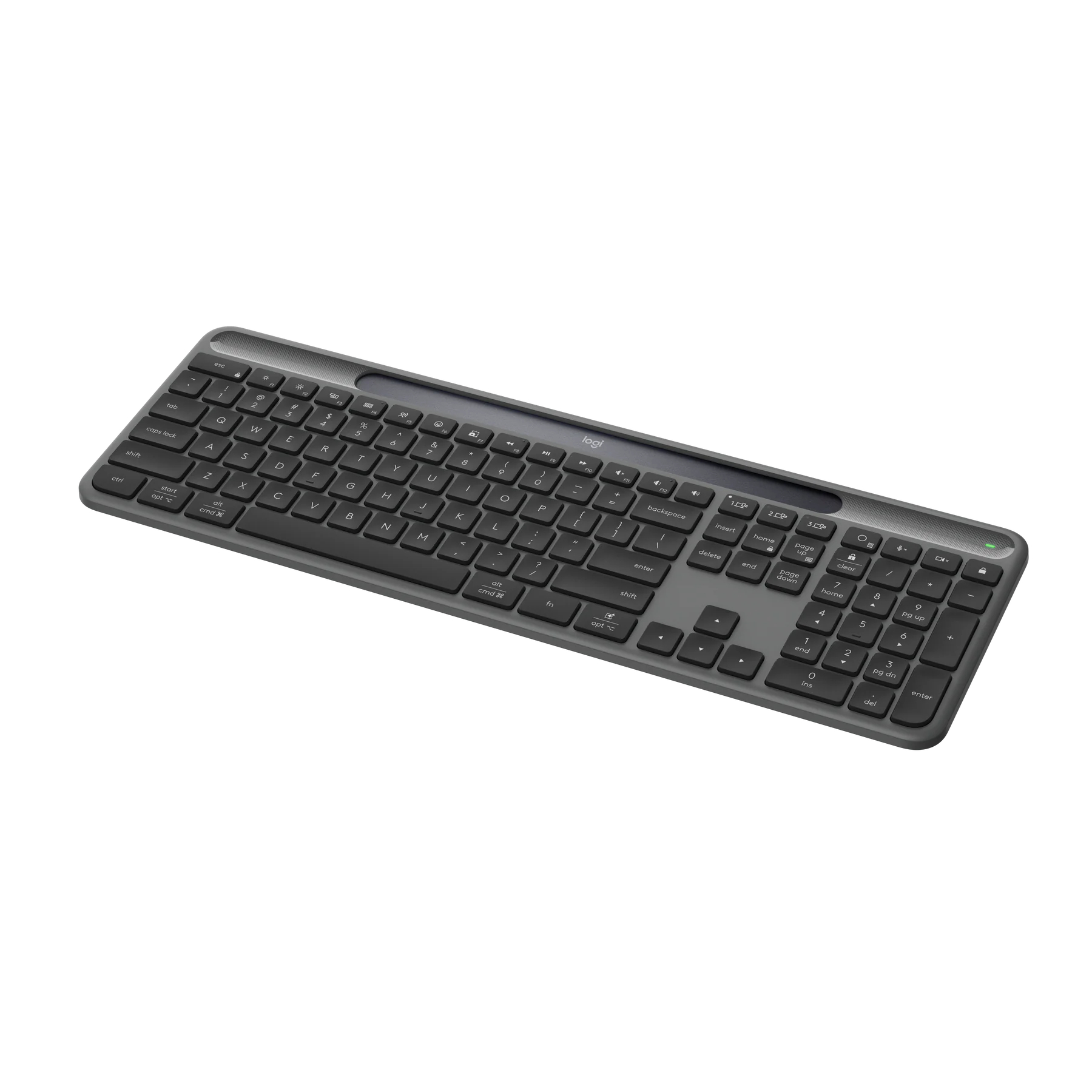 Logitech Signature Slim Solar+ K980 光能無線鍵盤(石墨灰)