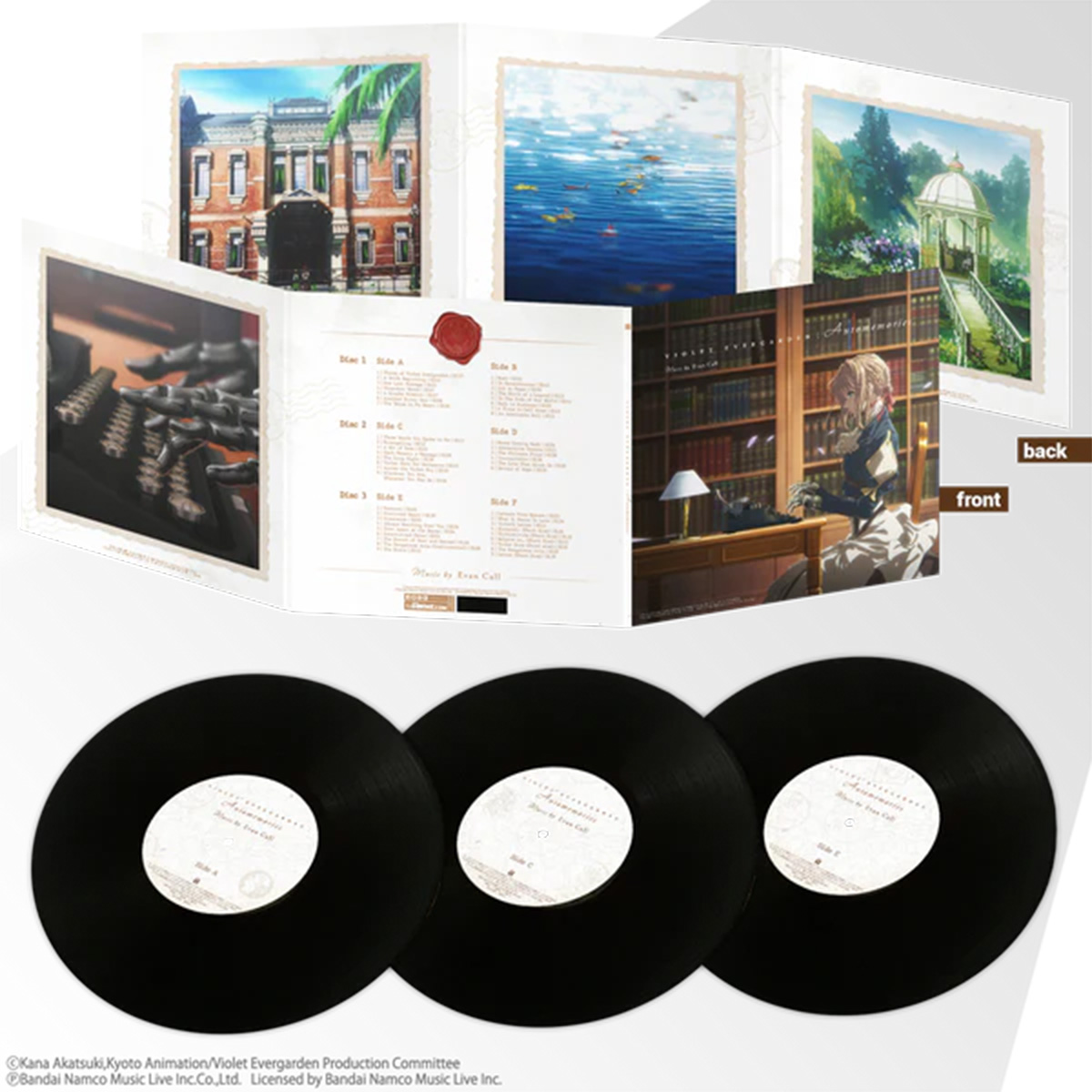 《紫羅蘭永恆花園 標準版》Violet Evergarden: Automemories Original Soundtrack 黑膠唱片(黑色-三片裝)