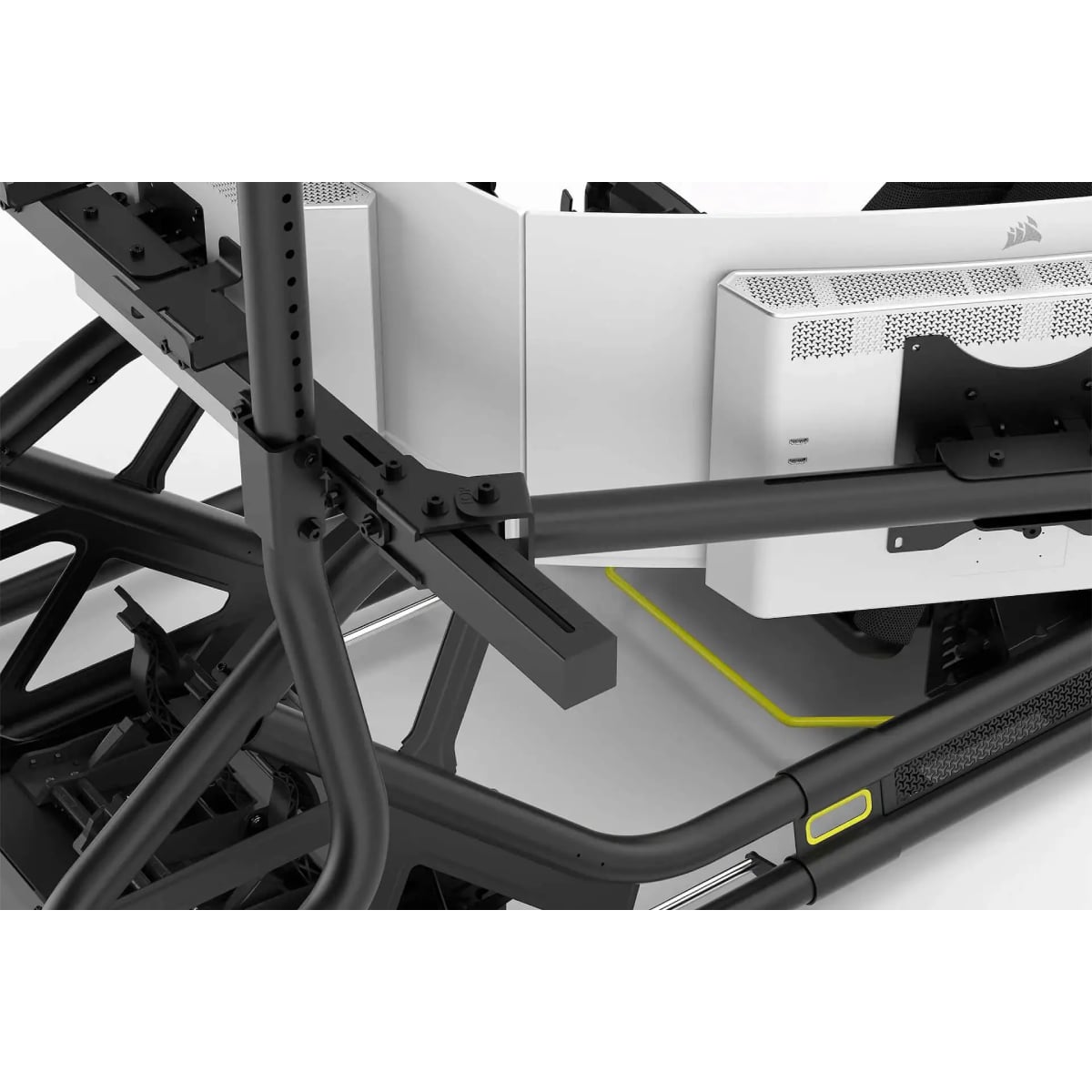 Fanatec Clubsport 車架三屏幕延伸支架(黑, 最高支援16:9三屏32-55吋顯示器)