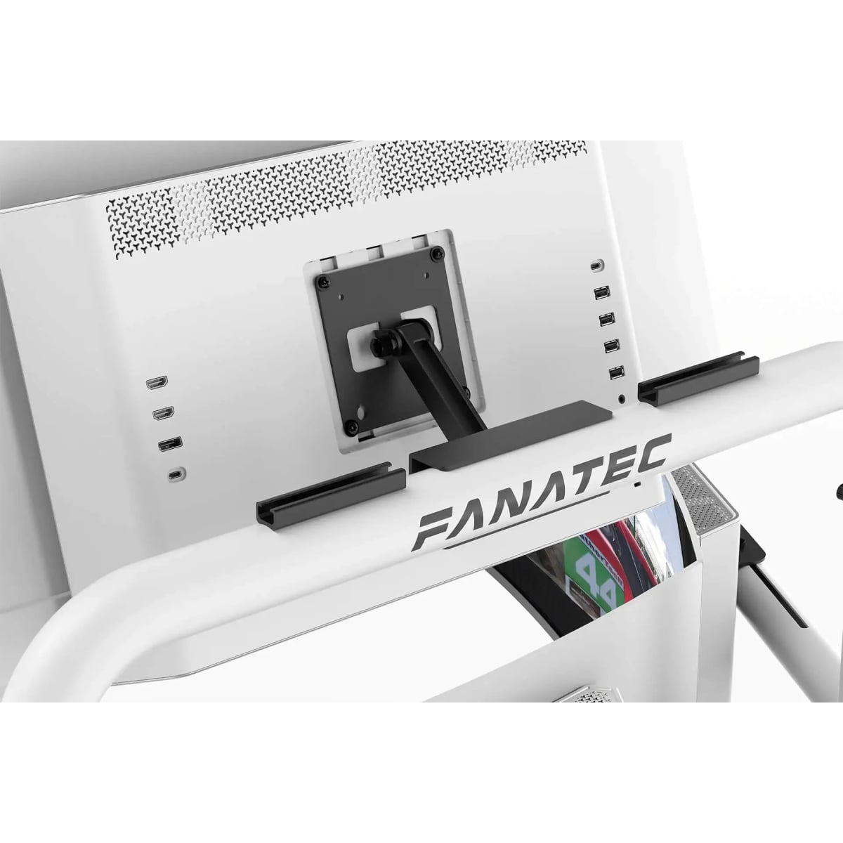 Fanatec Clubsport 車架三屏幕延伸支架(白, 最高支援16:9三屏32-55吋顯示器)