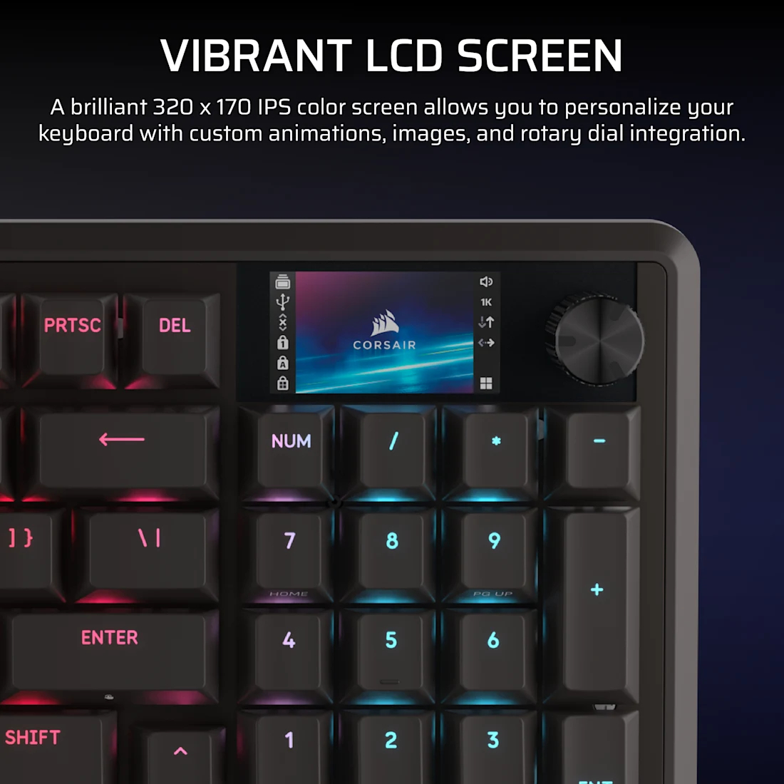 Corsair Vanguard PRO 96-MGX 8kHz 有線磁軸鍵盤(黑色-MGX磁軸)