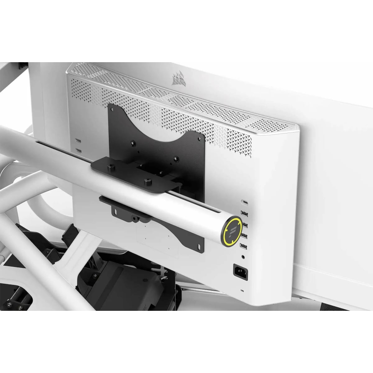 Fanatec Clubsport 車架三屏幕延伸支架(白, 最高支援16:9三屏32-55吋顯示器)