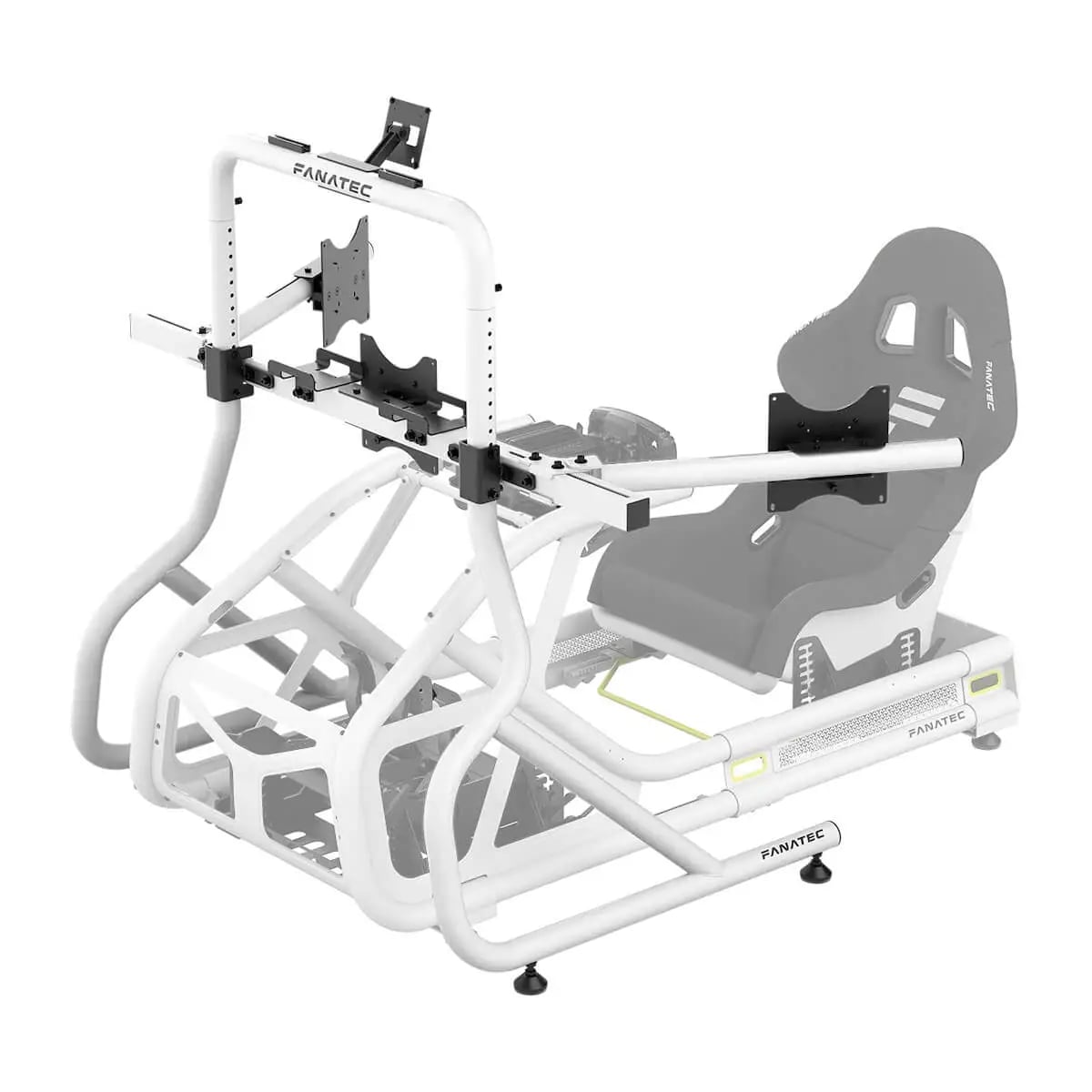 Fanatec Clubsport 車架三屏幕延伸支架(白, 最高支援16:9三屏32-55吋顯示器)