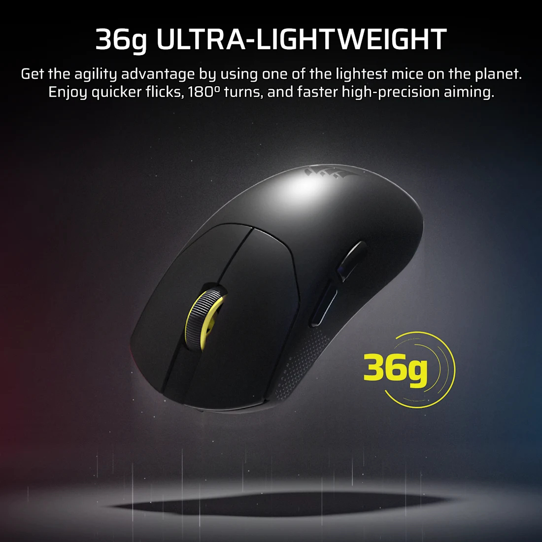 Corsair SABRE v2 PRO ULTRALIGHT 超輕量無線滑鼠(黑色)