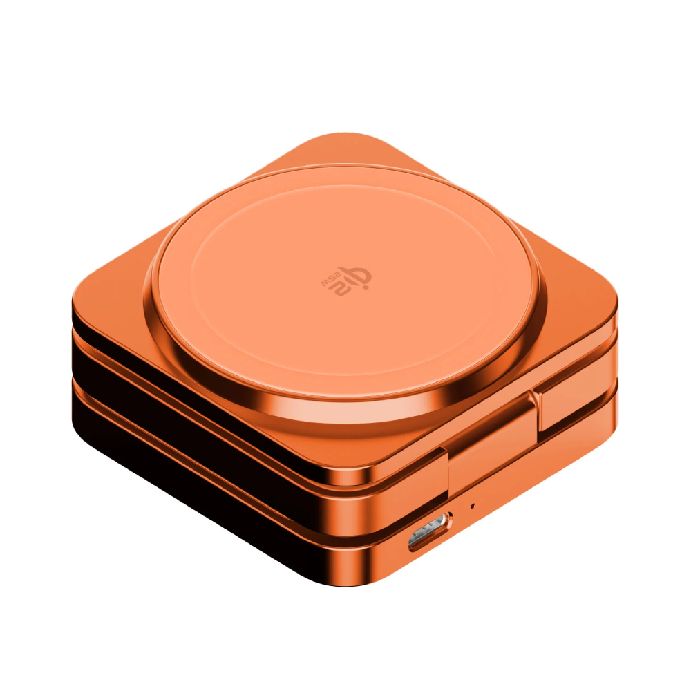 MOMAX 1-Charge Q.Port² 折疊 25W Qi2.2 三合一無線充電座(UD31Q22)(橙色)