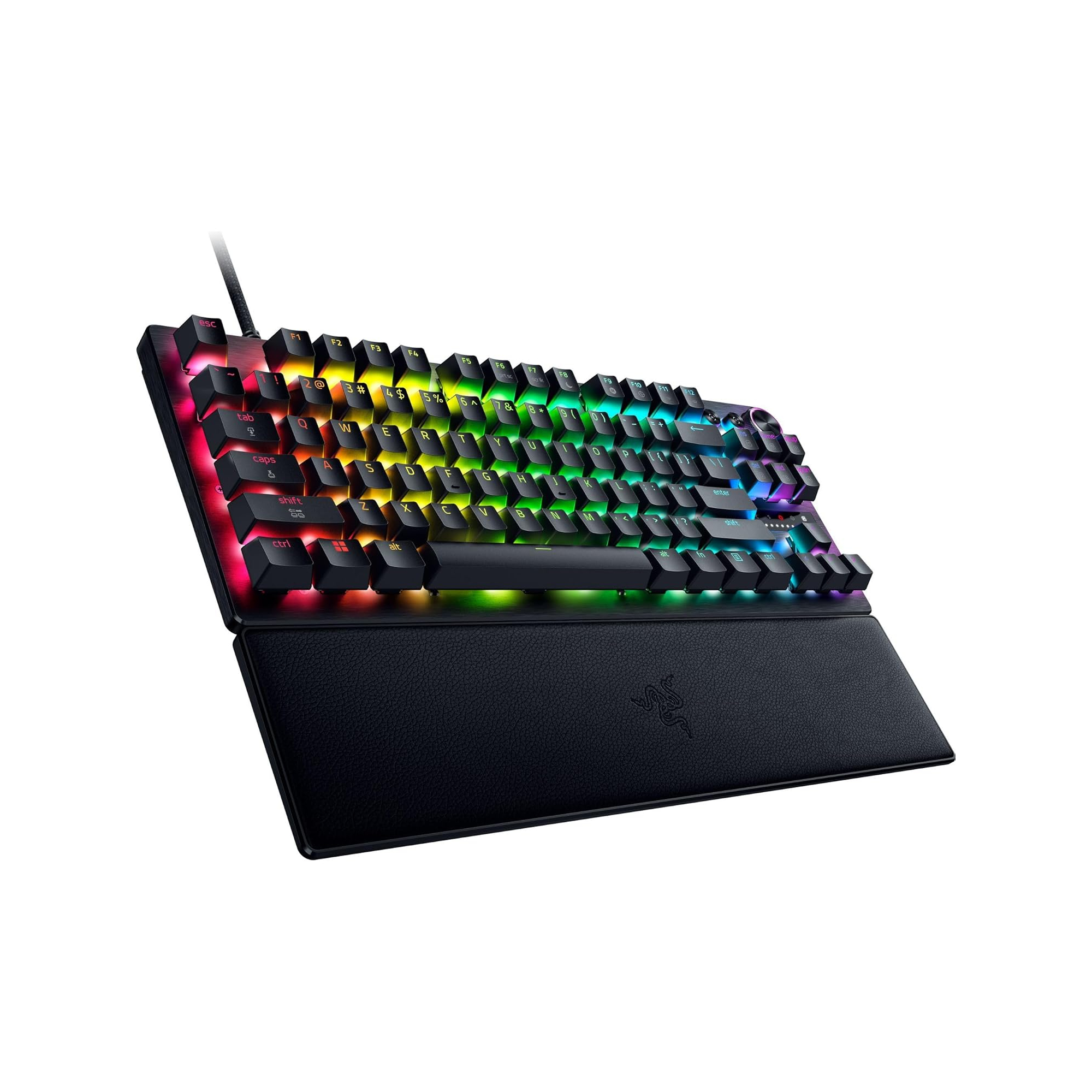 Razer Huntsman V3 Pro Tenkeyless 8KHz 無數字鍵類比式光學電競鍵盤(黑色)