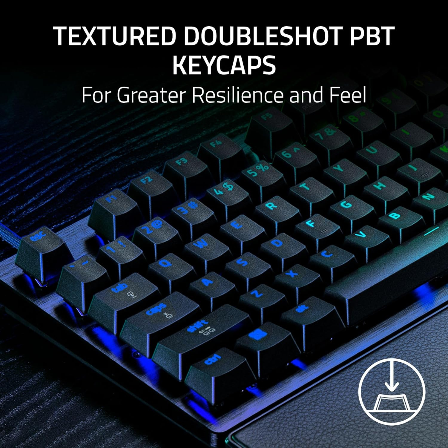 Razer Huntsman V3 Pro Tenkeyless 8KHz 無數字鍵類比式光學電競鍵盤(黑色)