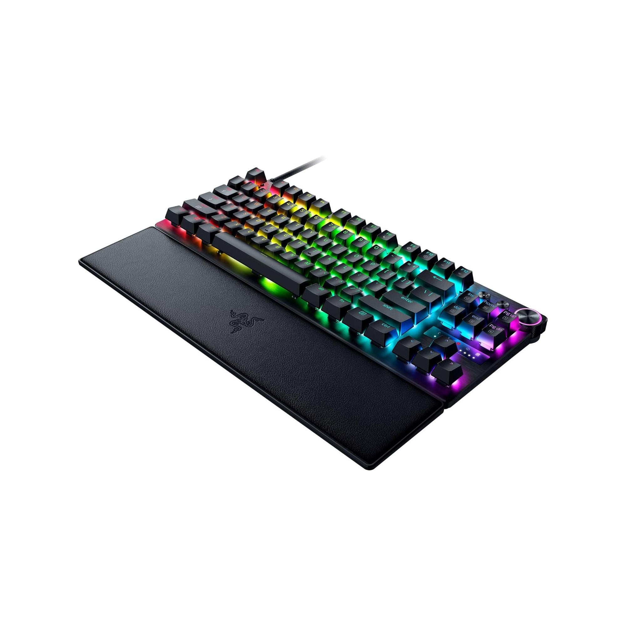Razer Huntsman V3 Pro Tenkeyless 8KHz 無數字鍵類比式光學電競鍵盤(黑色)