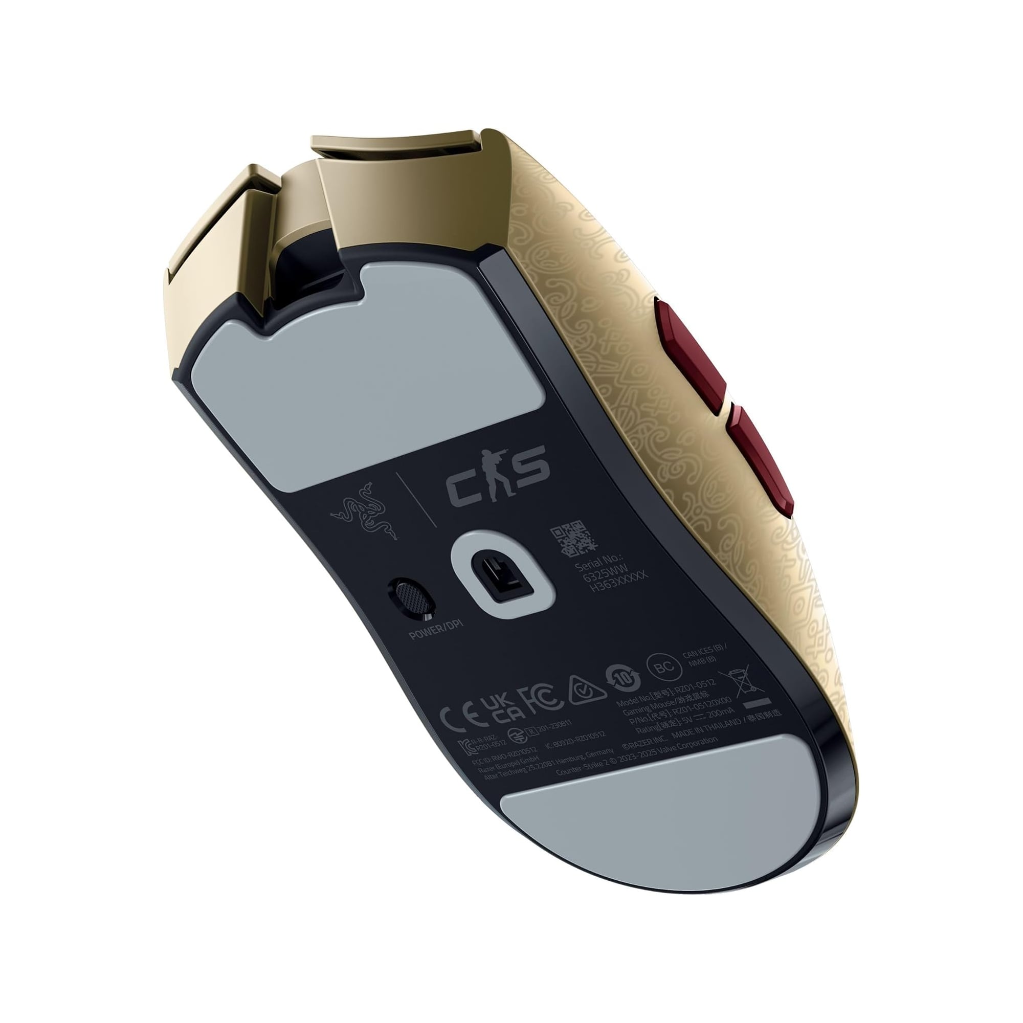 Razer Viper V3 Pro 8KHz 無線遊戲滑鼠(CS2 Dragon Lore Edition)