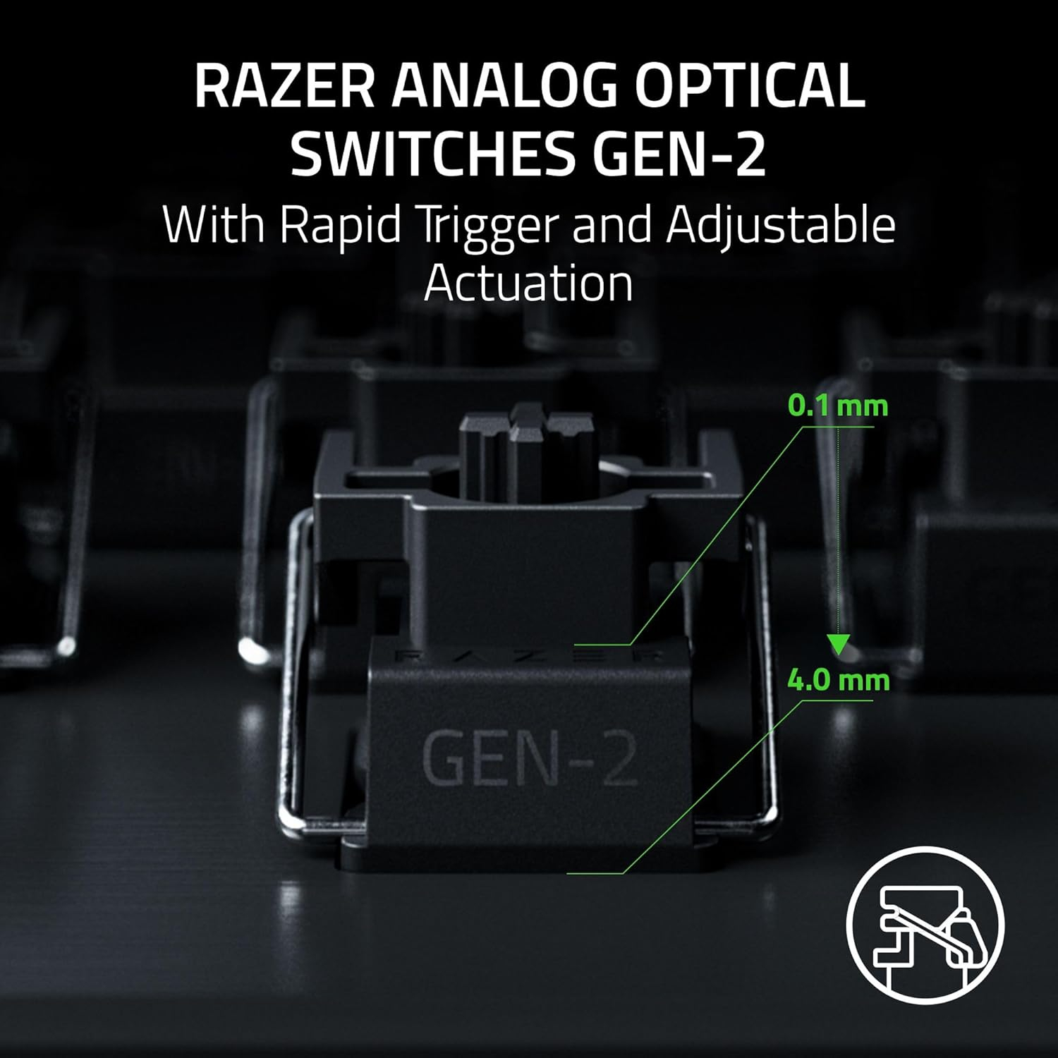 Razer Huntsman V3 Pro Tenkeyless 8KHz 無數字鍵類比式光學電競鍵盤(黑色)