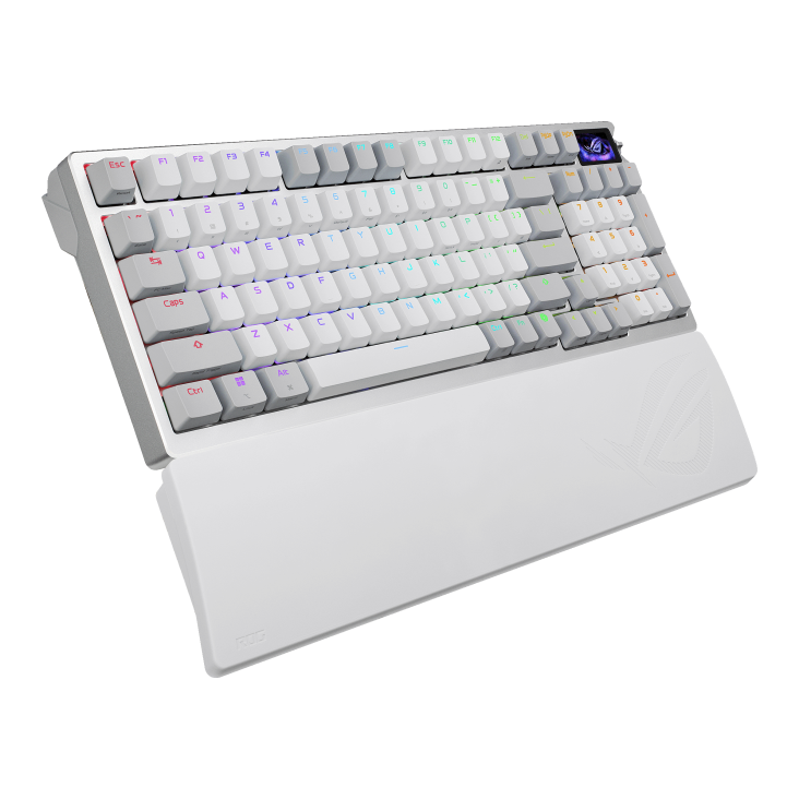 ASUS ROG AZOTH 96 HE 8KHz 磁軸無線遊戲鍵盤(白色)