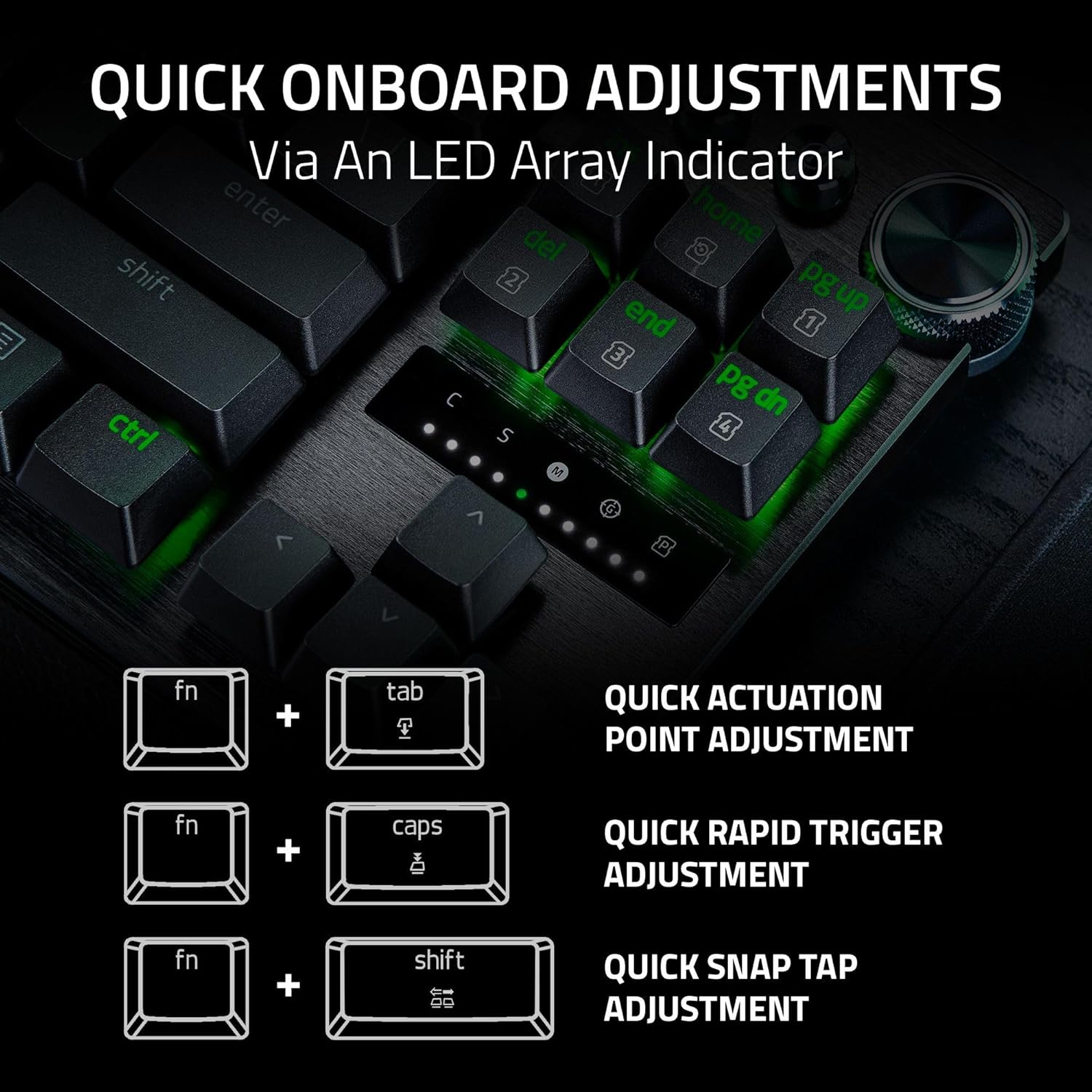 Razer Huntsman V3 Pro Tenkeyless 8KHz 無數字鍵類比式光學電競鍵盤(黑色)