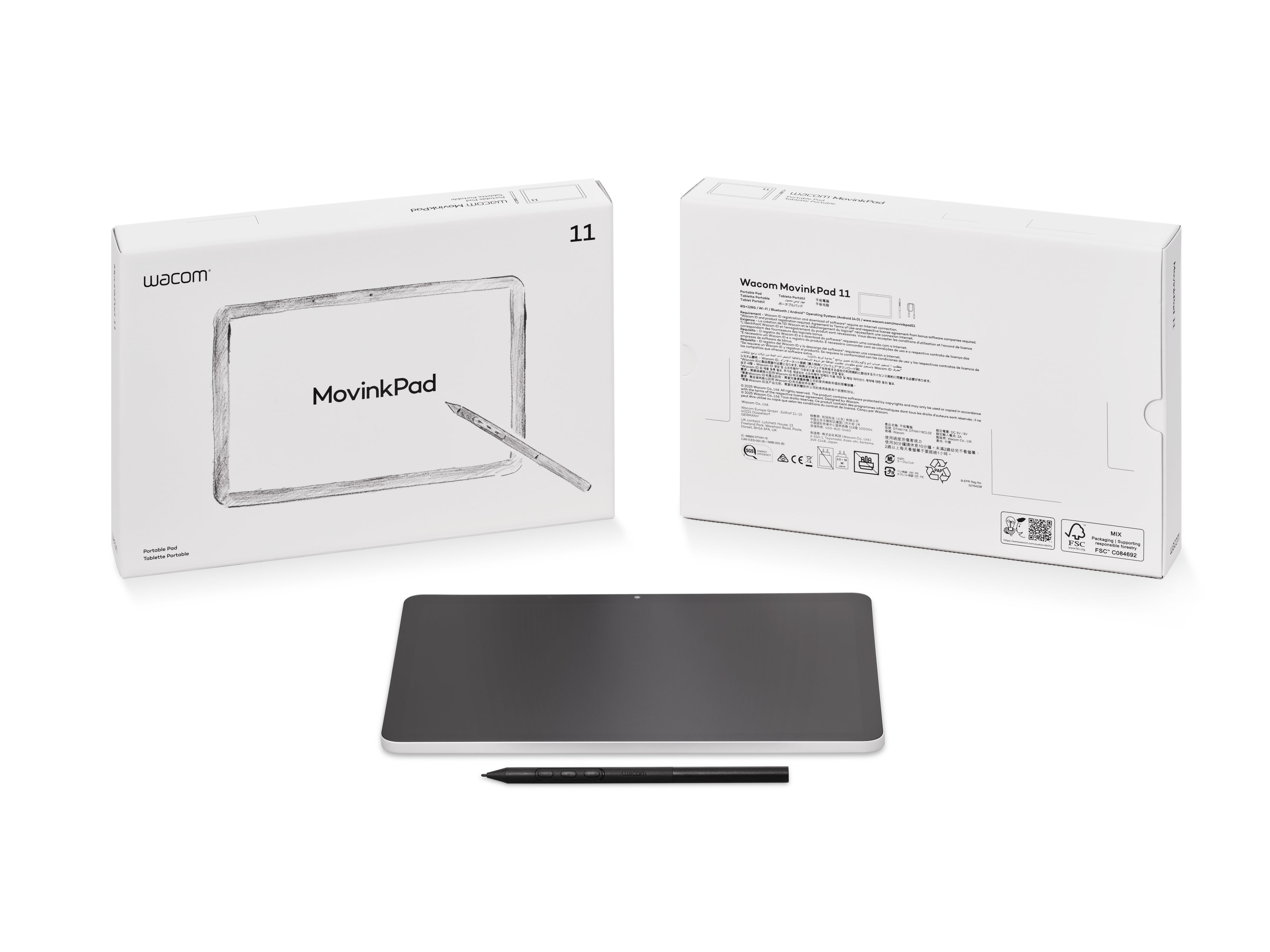 Wacom MovinkPad 11 11.45吋 8192 階感壓級數 繪圖平板電腦(Android 14)