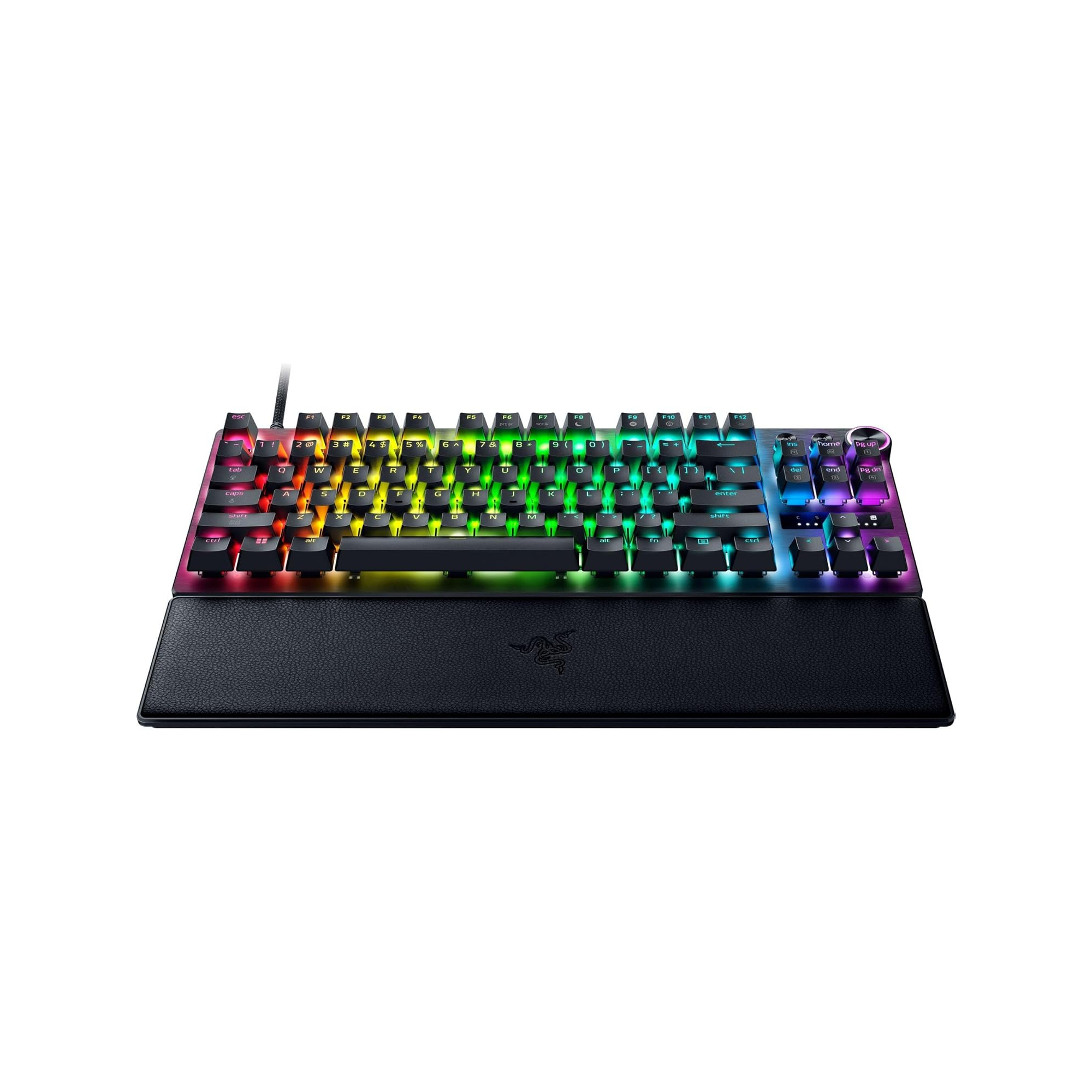 Razer Huntsman V3 Pro Tenkeyless 8KHz 無數字鍵類比式光學電競鍵盤(黑色)
