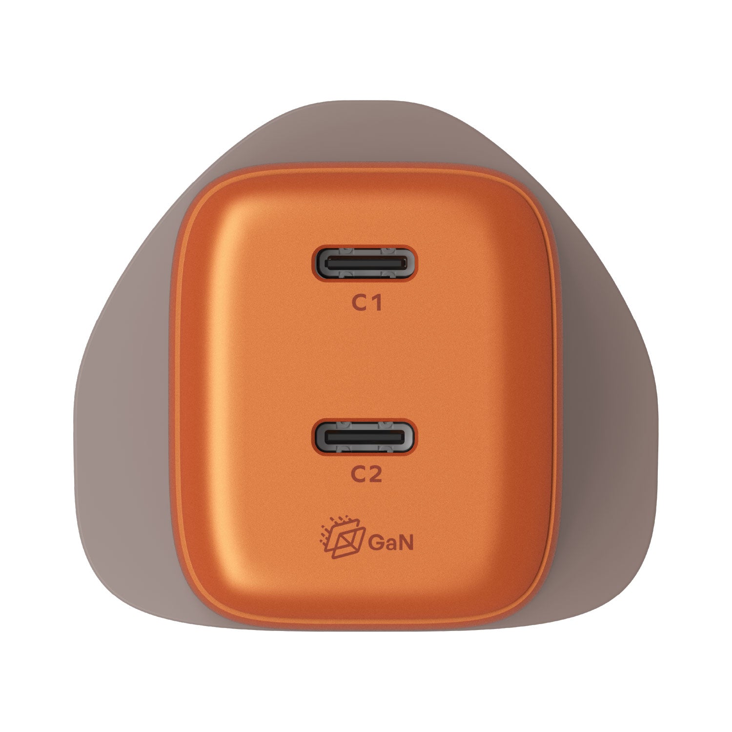 MOMAX 1-Charge 2-Port 45W GaN 雙輸出充電器(UM81)(橙色)
