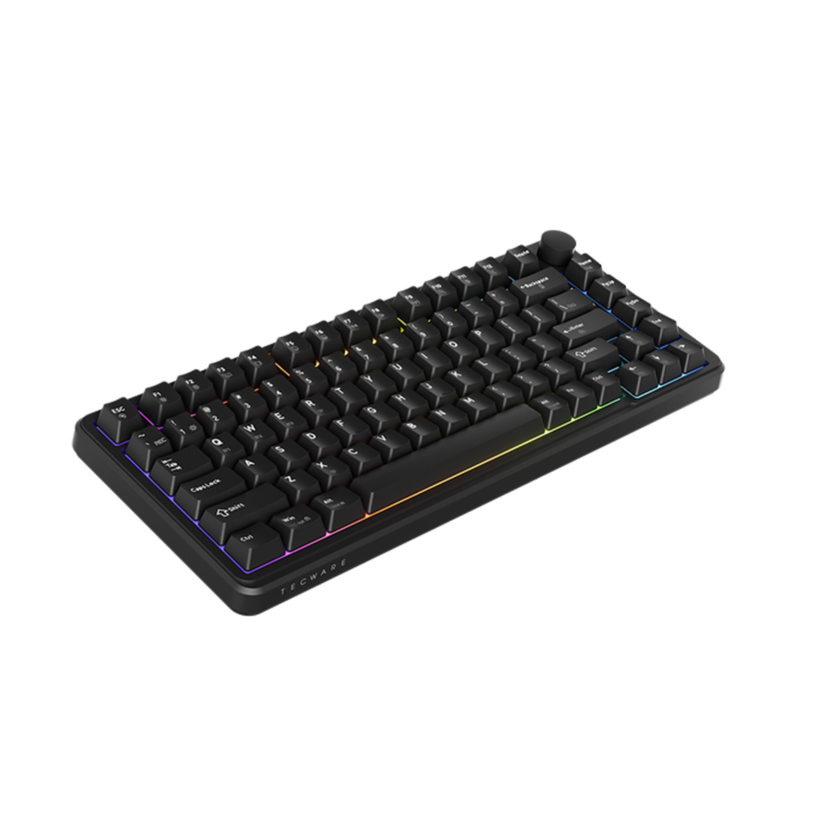 Tecware Ghost 75 RGB 有線機械鍵盤(預潤線性軸-黑色)