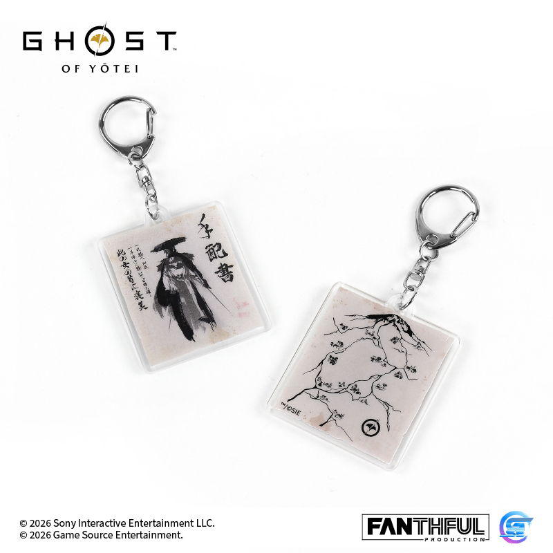 Fanthful《羊蹄山戰鬼》Ghost of Yōtei 光柵壓克力鑰匙圈