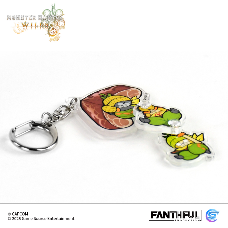 Fanthful《魔物獵人 荒野》Monster Hunter Wilds 壓克力鑰匙圈(艾露貓)
