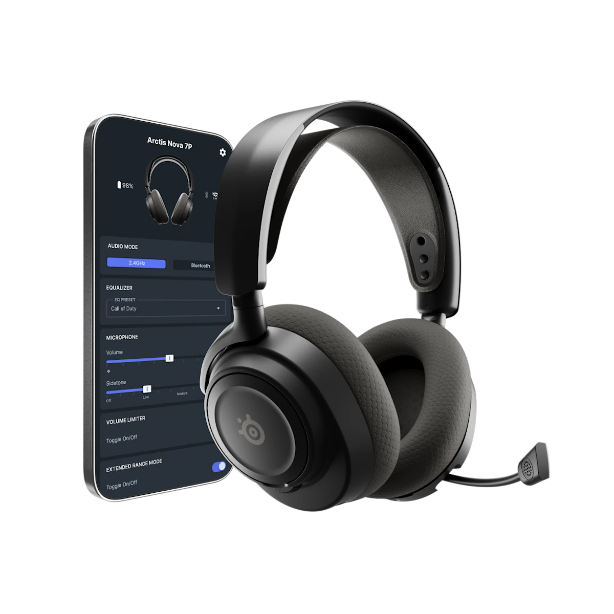 SteelSeries Arctis Nova 7 Wireless Gen 2 三模無線遊戲耳機(61730)(PC-黑色)