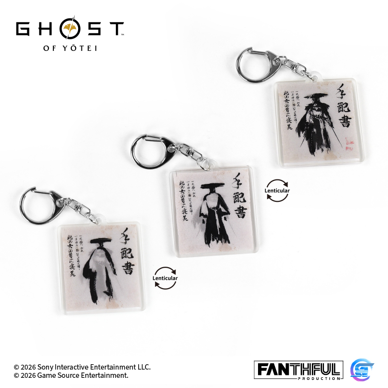 Fanthful《羊蹄山戰鬼》Ghost of Yōtei 光柵壓克力鑰匙圈