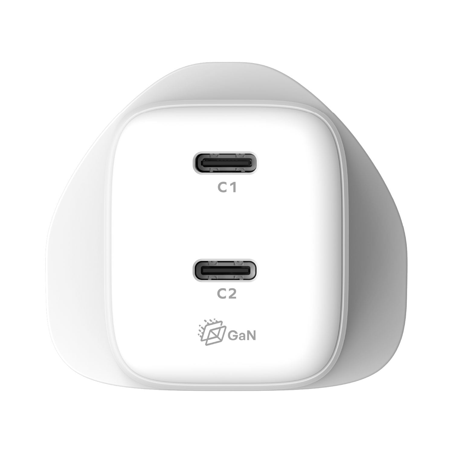 MOMAX 1-Charge 2-Port 45W GaN 雙輸出充電器(UM81)(白色)