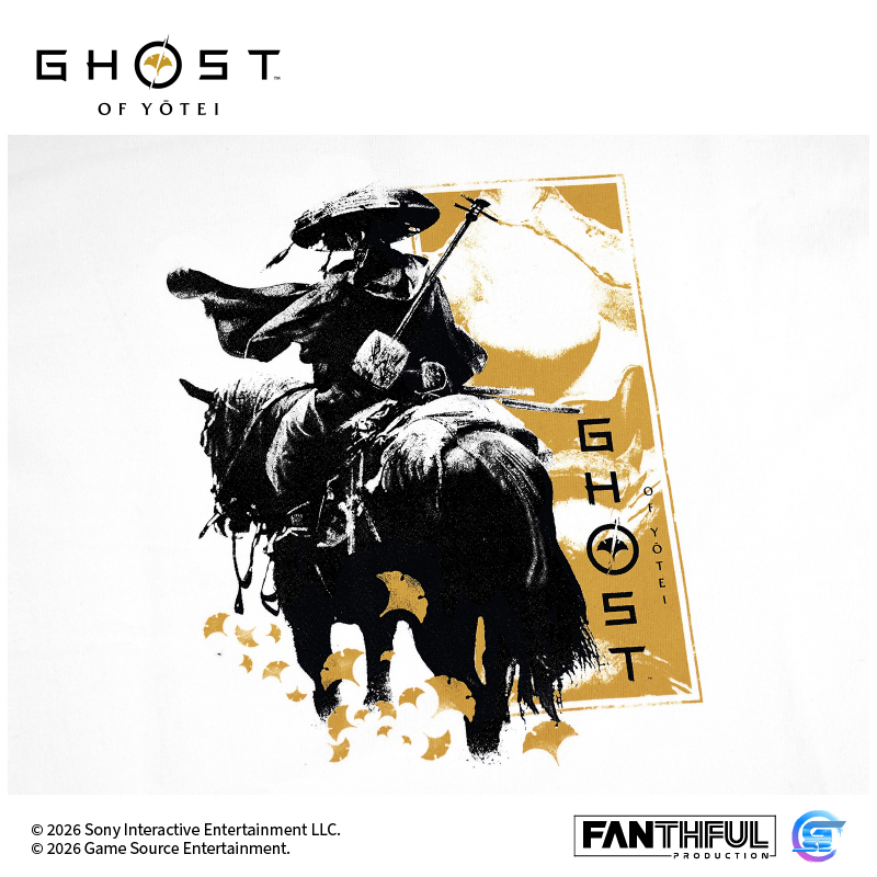 Fanthful《羊蹄山戰鬼》Ghost of Yōtei T-Shirt(3XL-白色)