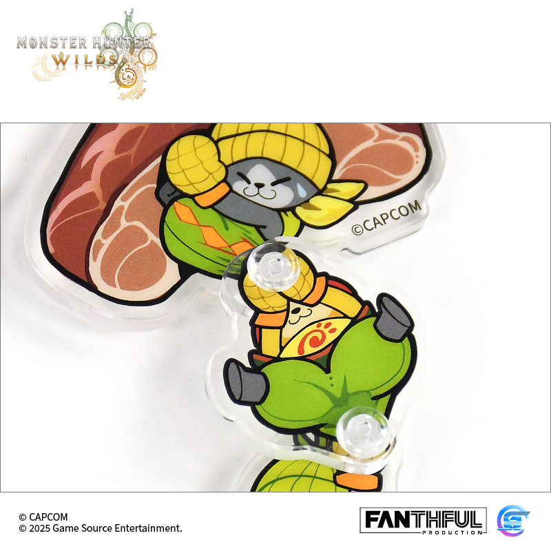 Fanthful《魔物獵人 荒野》Monster Hunter Wilds 壓克力鑰匙圈(艾露貓)