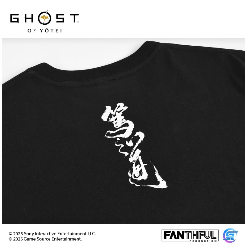 Fanthful《羊蹄山戰鬼》Ghost of Yōtei T-Shirt(L-黑色)