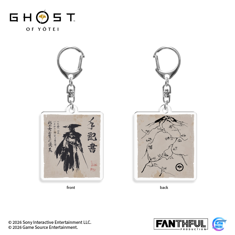 Fanthful《羊蹄山戰鬼》Ghost of Yōtei 光柵壓克力鑰匙圈