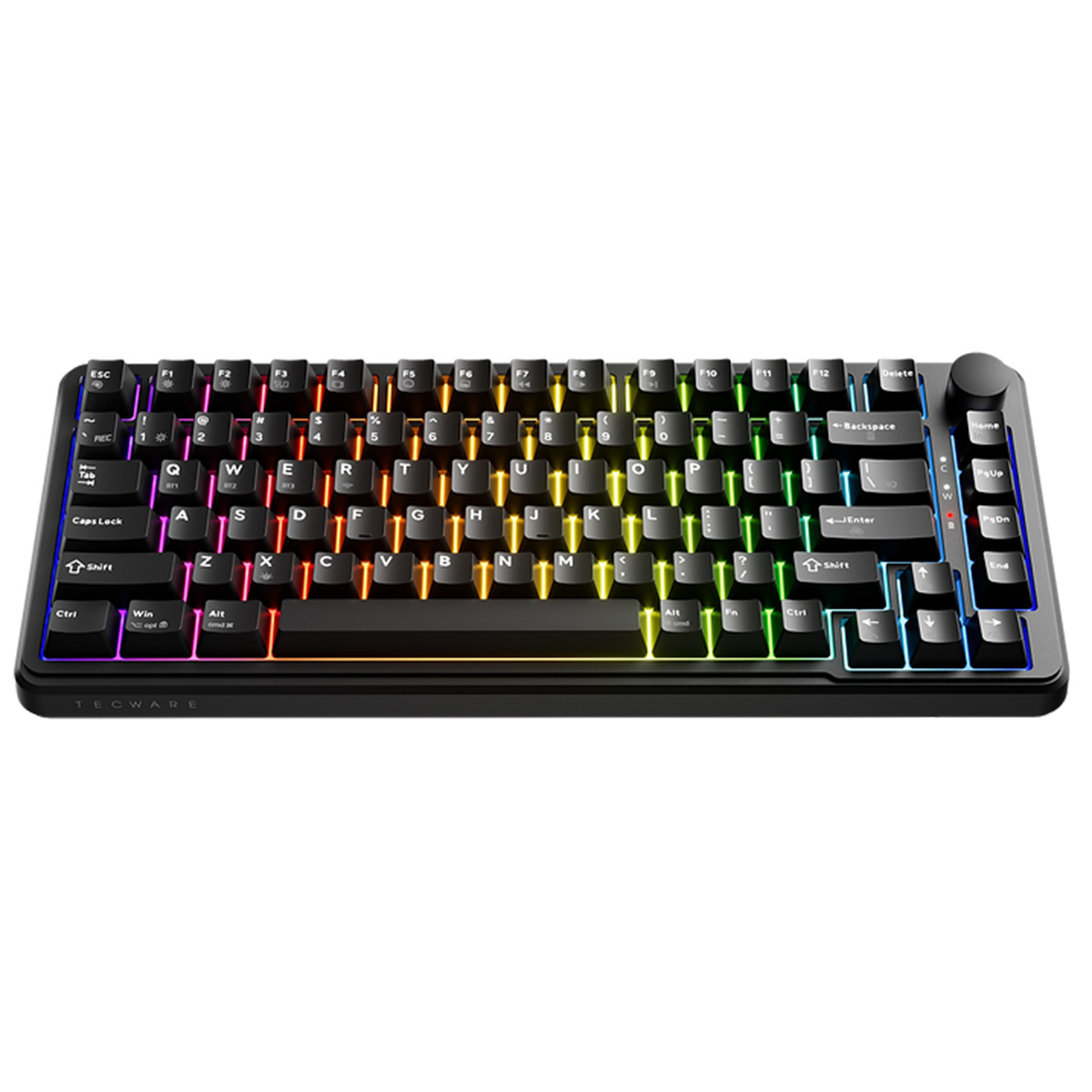 Tecware Ghost 75 RGB 有線機械鍵盤(預潤線性軸-黑色)