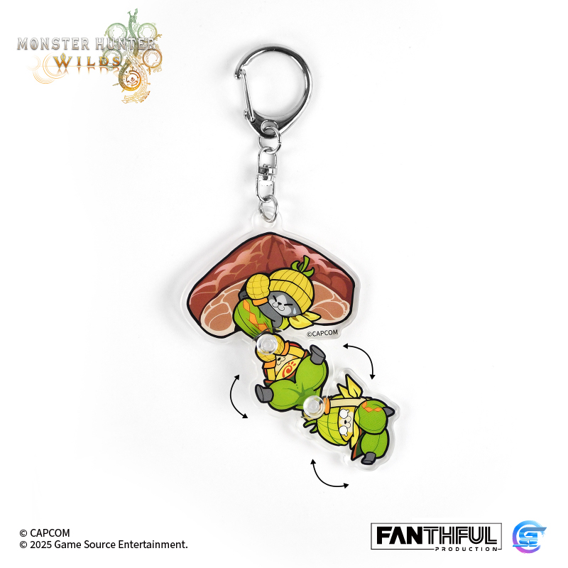 Fanthful《魔物獵人 荒野》Monster Hunter Wilds 壓克力鑰匙圈(艾露貓)