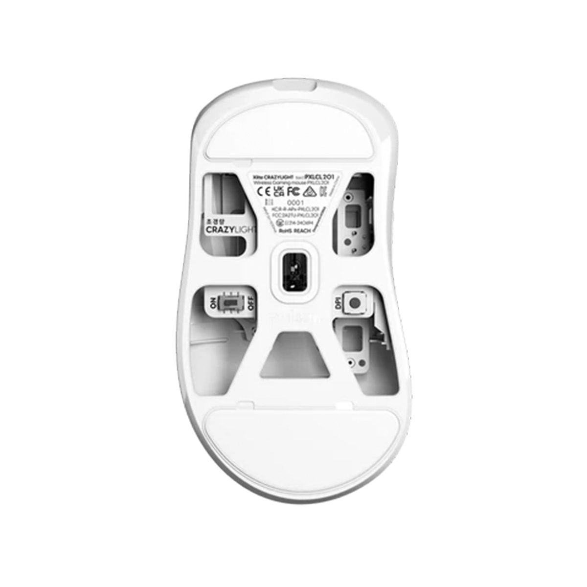 Pulsar CrazyLight系列 Xlite 超輕量無線遊戲滑鼠(Medium-Uyuni White)