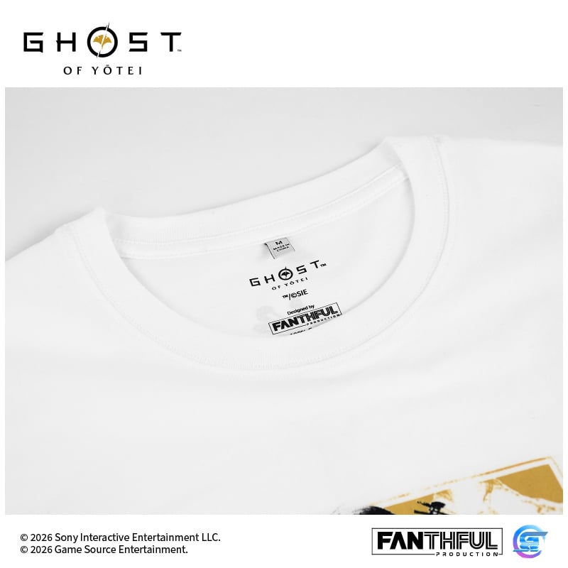 Fanthful《羊蹄山戰鬼》Ghost of Yōtei T-Shirt(S-白色)
