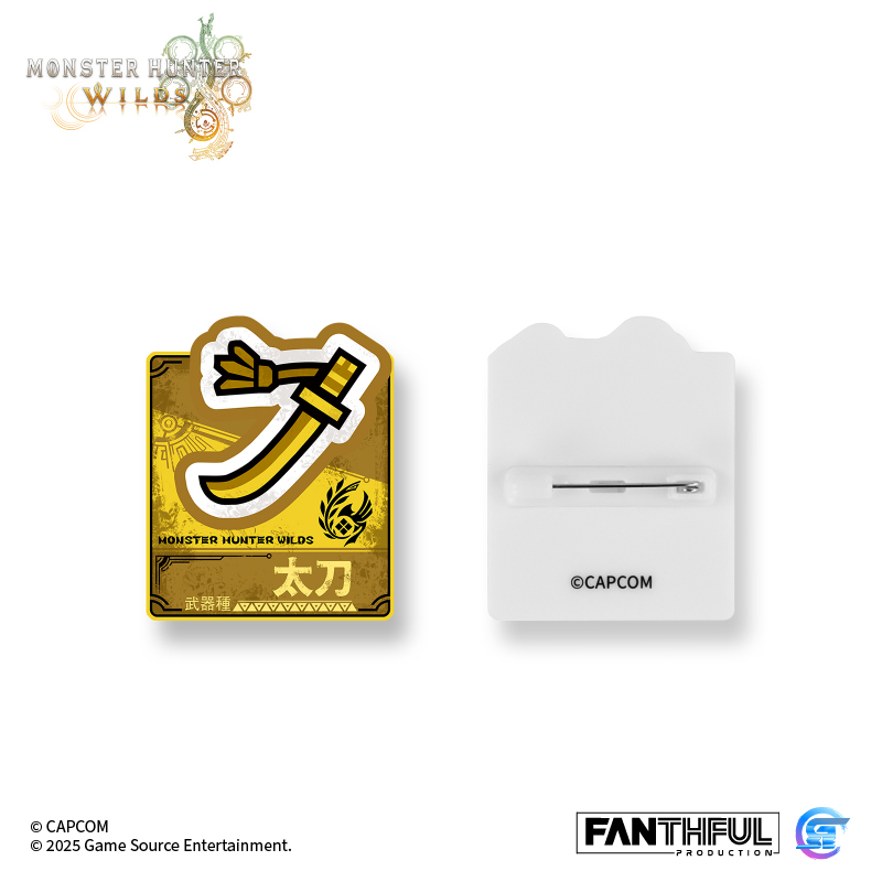 Fanthful《魔物獵人 荒野》Monster Hunter Wilds 武器壓克力別針徽章盲盒(整盒14款)